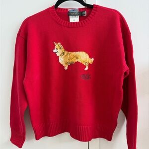 Ralph Lauren Corgi Sweater L NWT